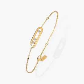 0.12ctw Yellow Gold Diamond Bracelet