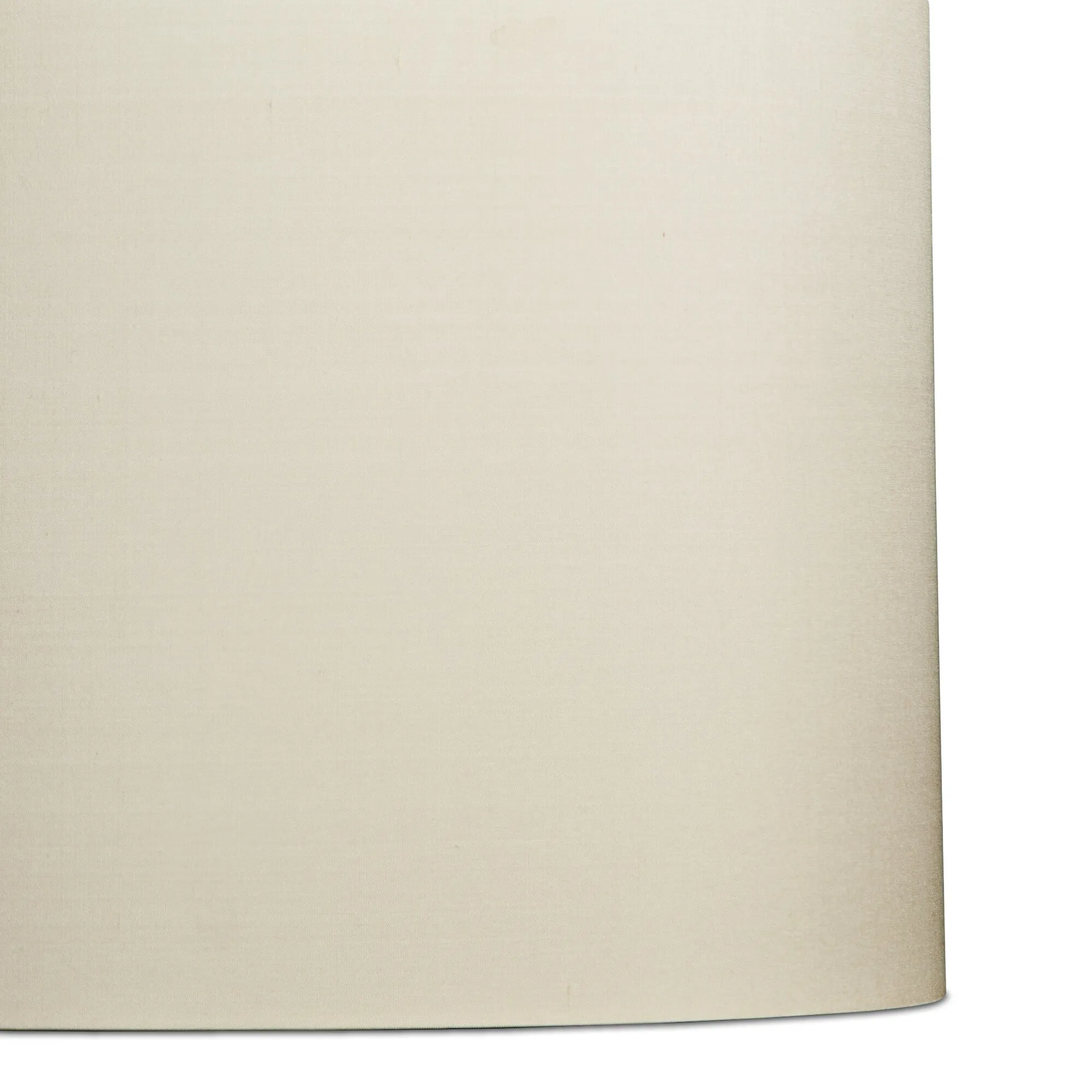 14cm short drum shade in ivory dupion silk