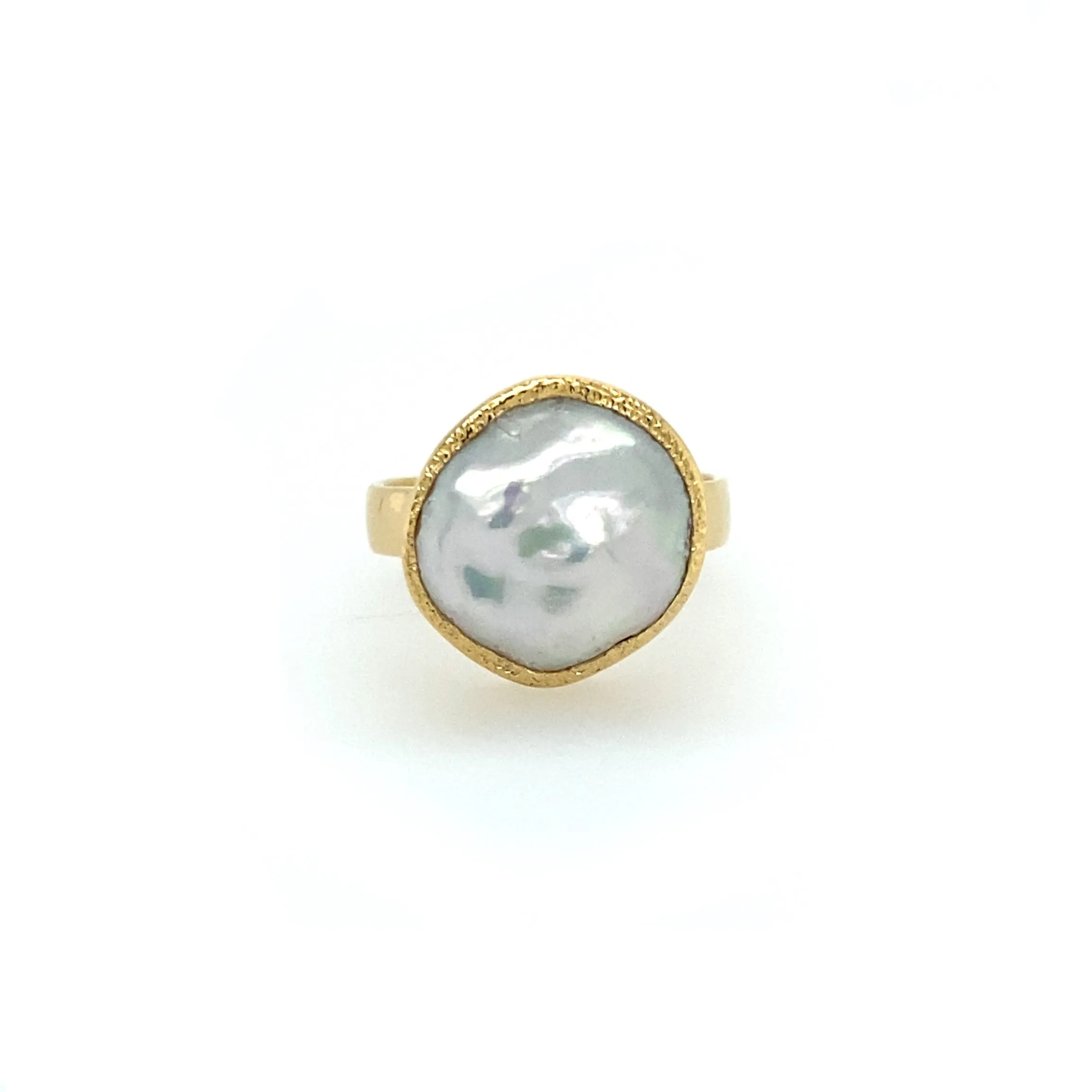 14k Baroque Pearl Ring