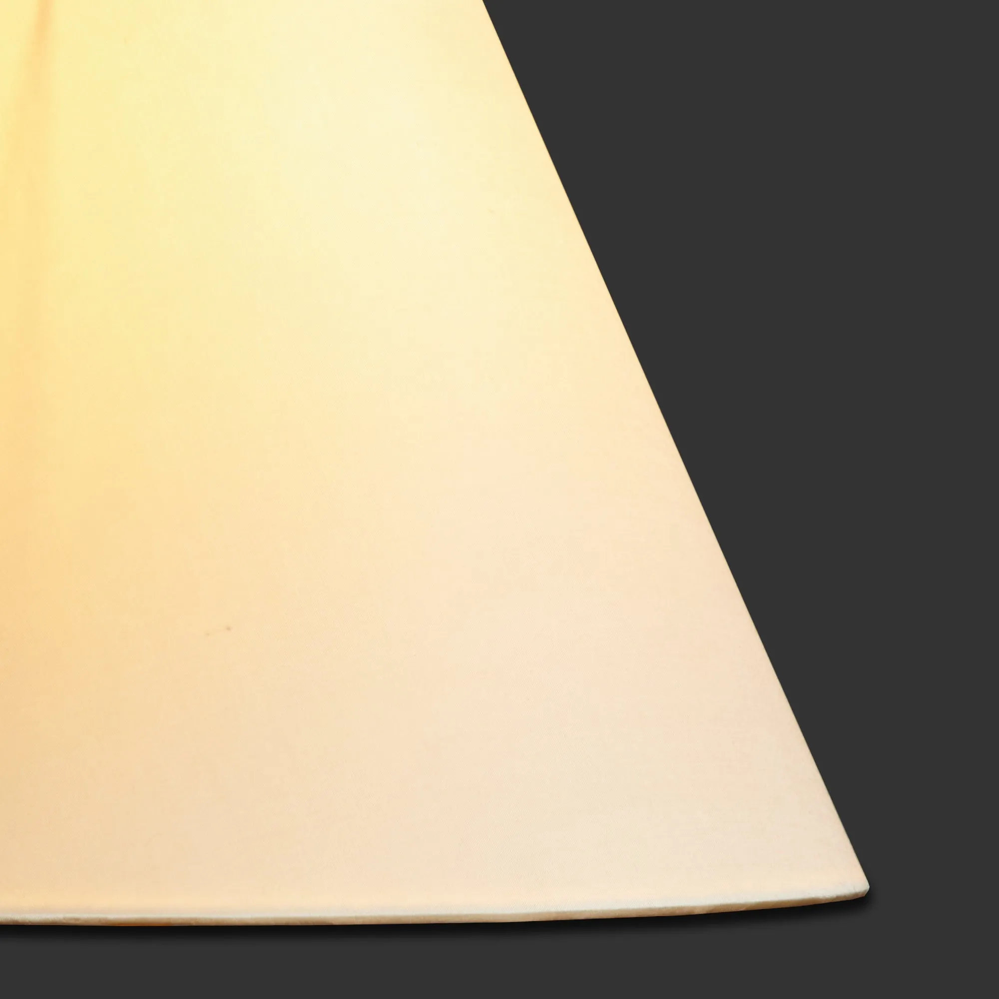 16cm empire lampshade in ivory dupion silk