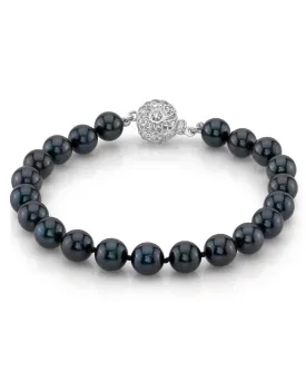 7.0-7.5mm Akoya Black Pearl Bracelet