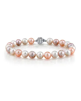 7.0-7.5mm Multicolor Freshwater Pearl Bracelet - AAA Quality