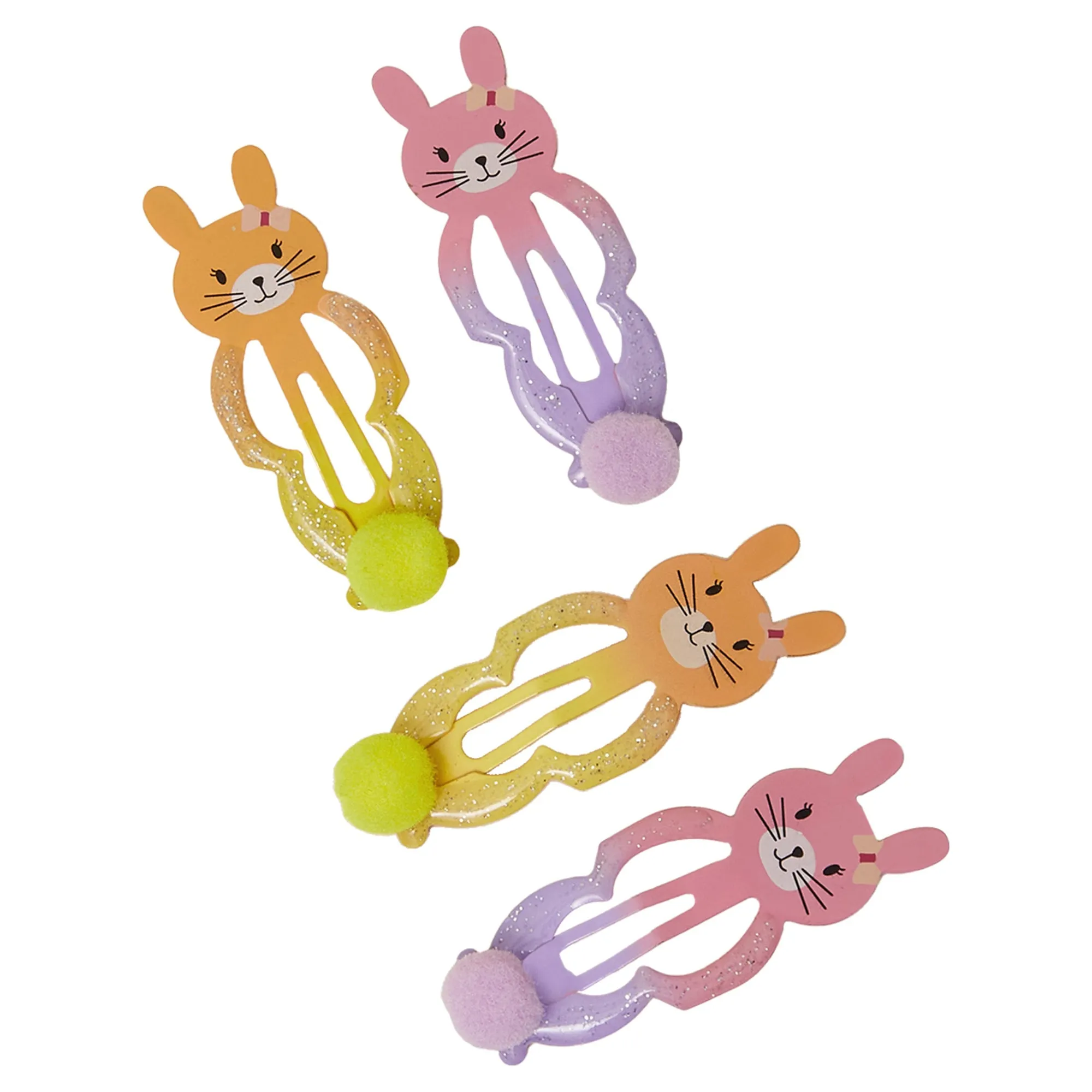 Accessorize London Bunny Hair Clips Set Of 4