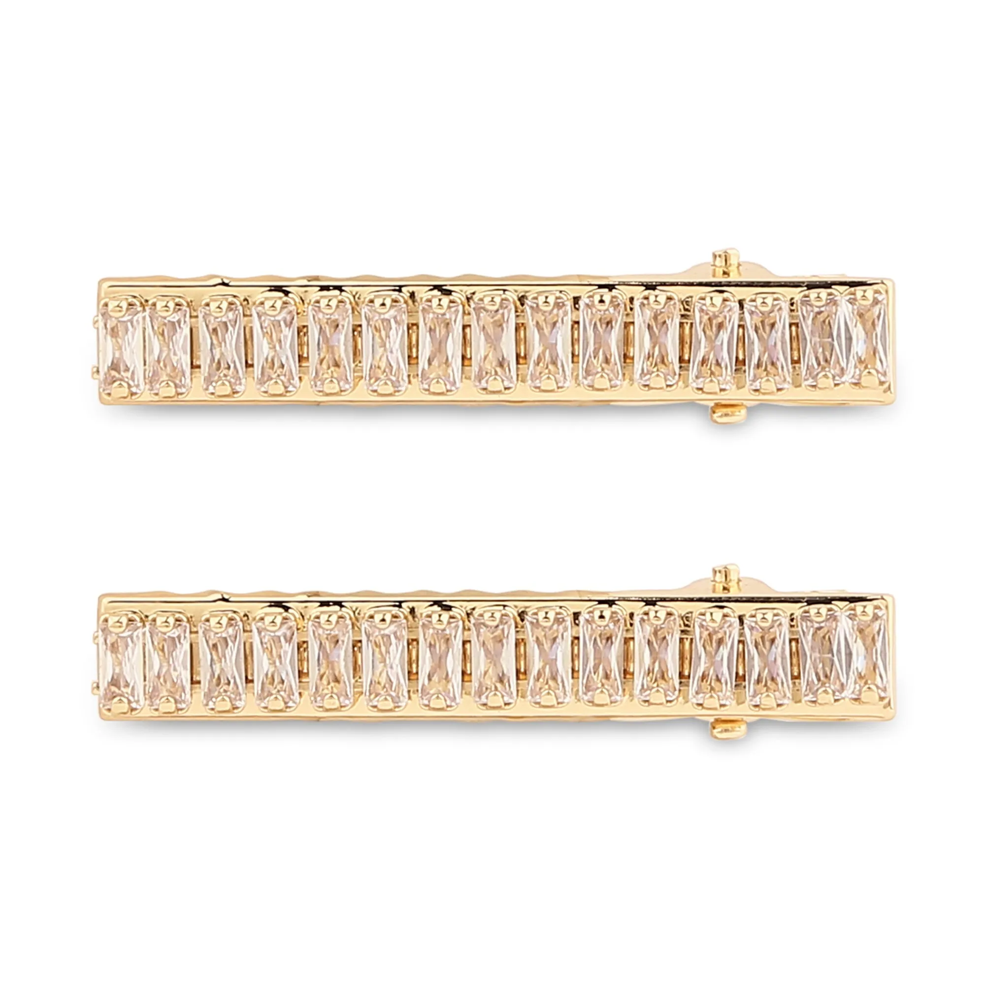 Accessorize London Gem Stone Snap Clips Set Of Two