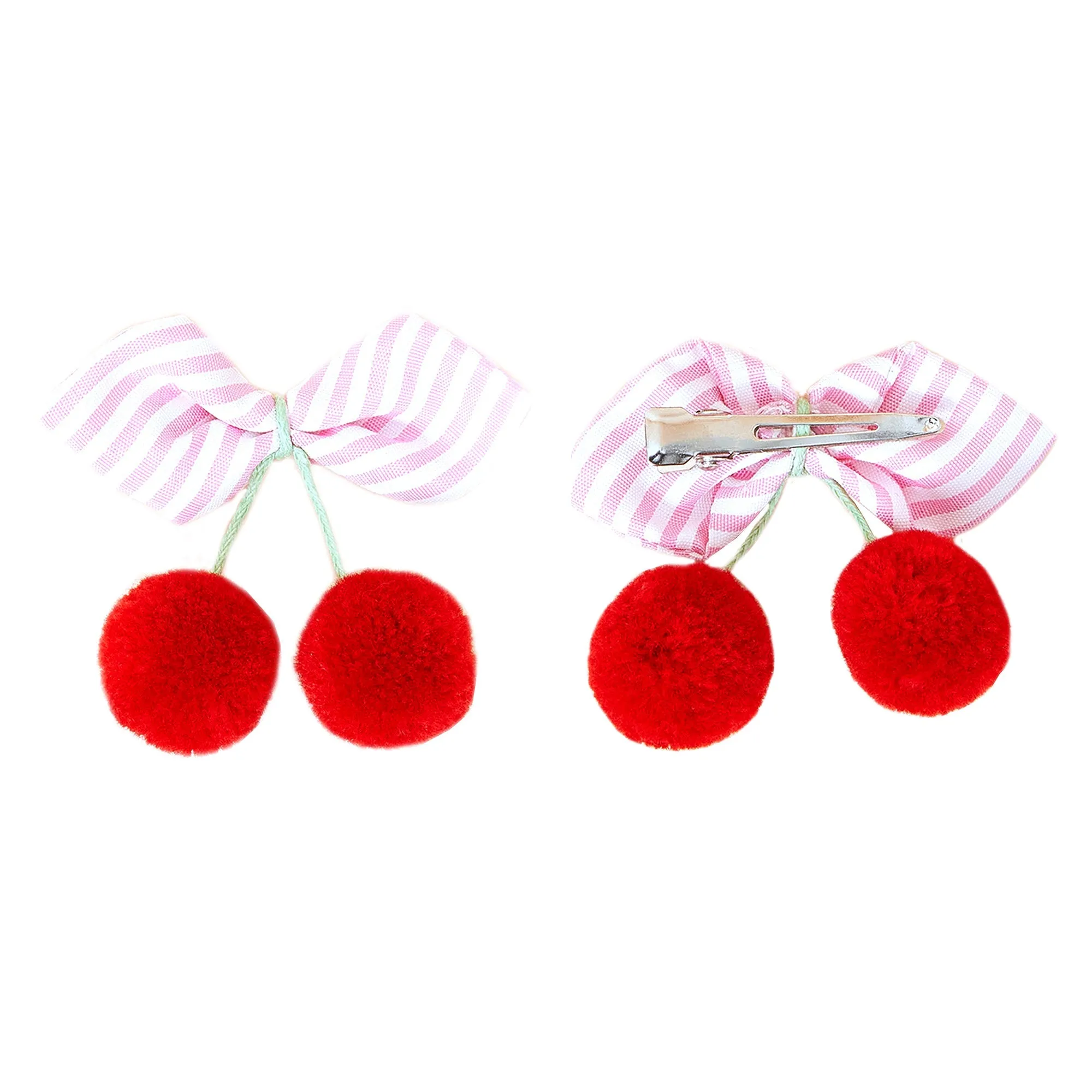 Accessorize London Girl's Cherry Salon Hair Clips Set of 2