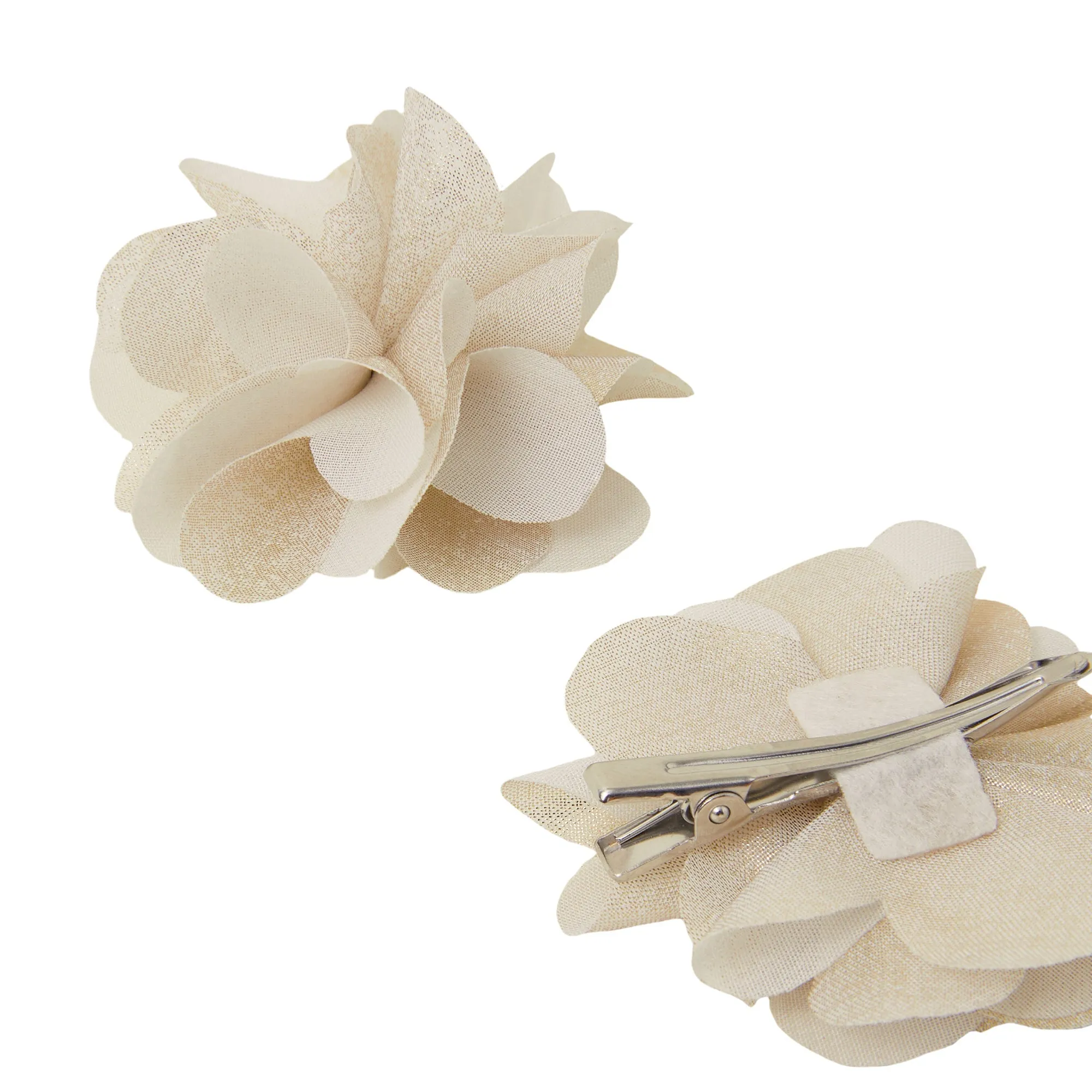 Accessorize London Girl's Gold Sparkle Hair Clips 2-Pack