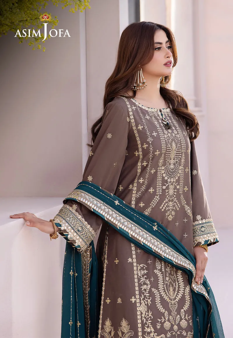 AJCF-30 EMBROIDERED JUMBO SILK 3 PCS