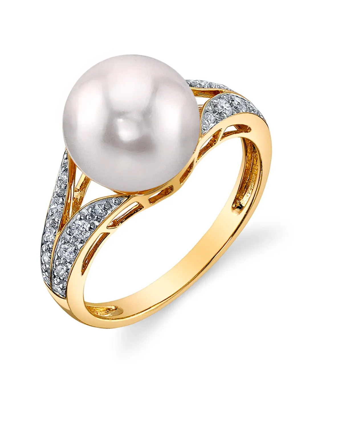 Akoya Pearl & Diamond Robbi Ring