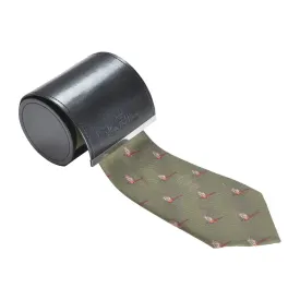 Alan Paine Ripon Silk Tie - Flying Pheasant