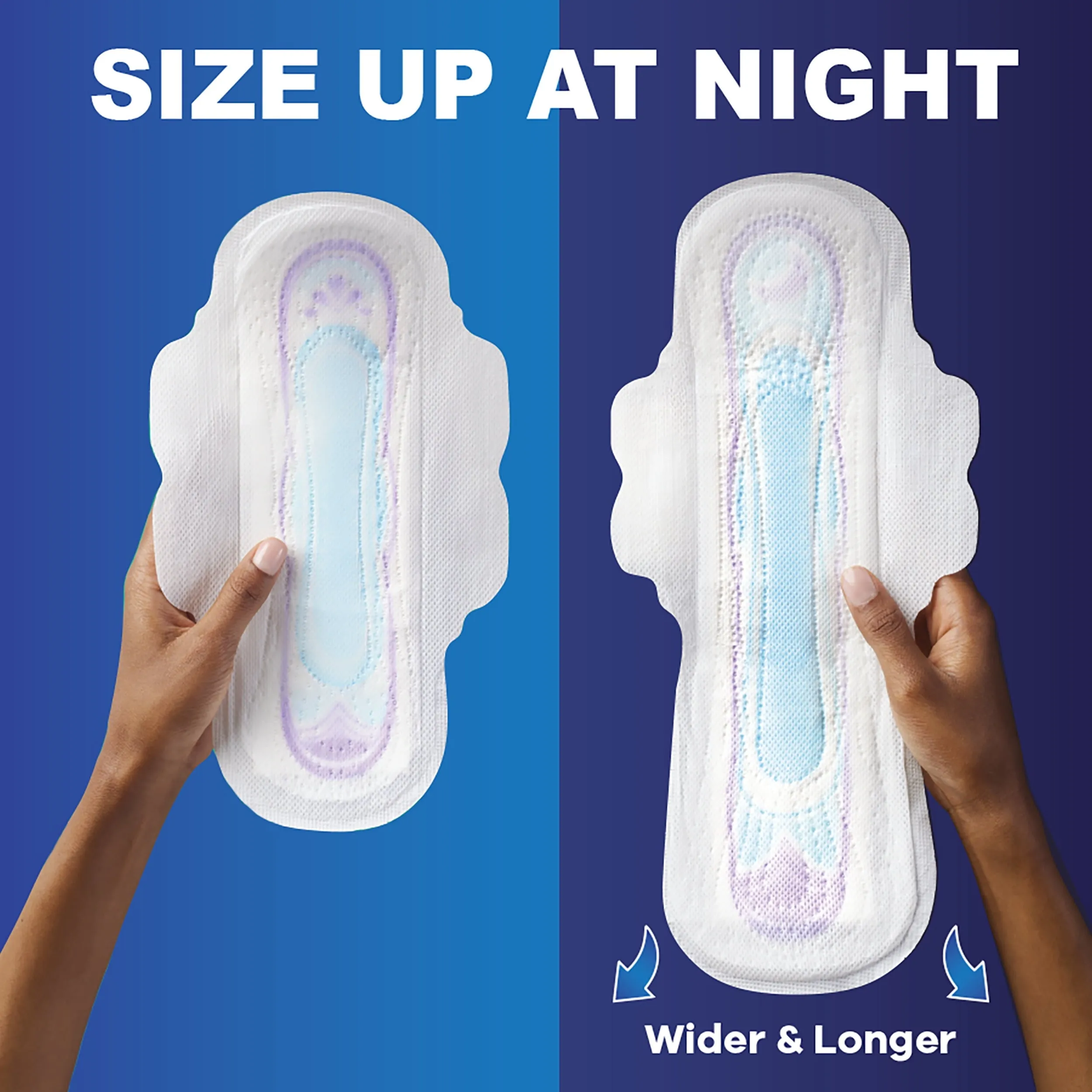 Always Ultra Thin Pads with Wings, Size 3, Extra Long Super Absorbency, 17 CT