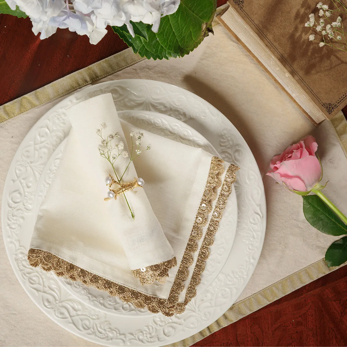 Ambrosia Napkin Ring Set