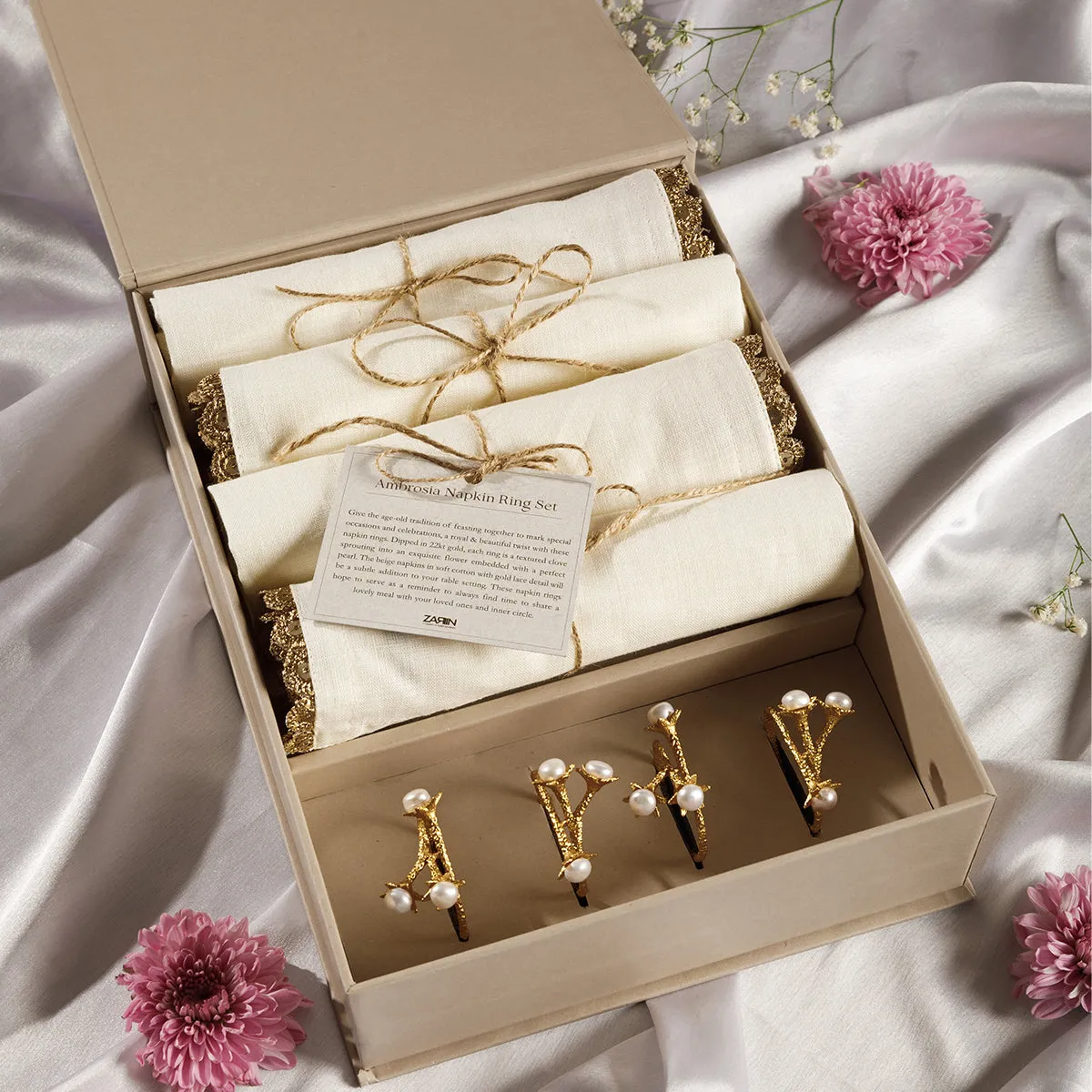 Ambrosia Napkin Ring Set