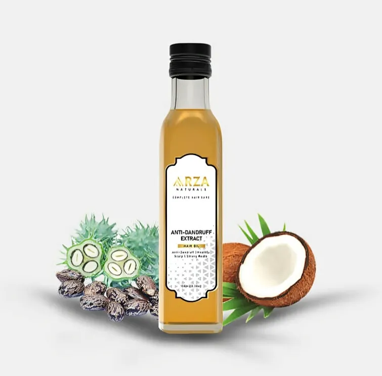 Anti-Dandruff Hair Oil with Coconut and Castor Oil for Strong Roots- 100ml