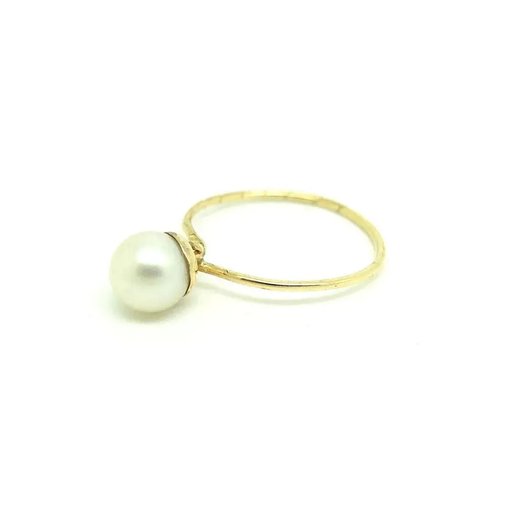 Antique Victorian 9ct Yellow Gold Pearl Conversion Ring