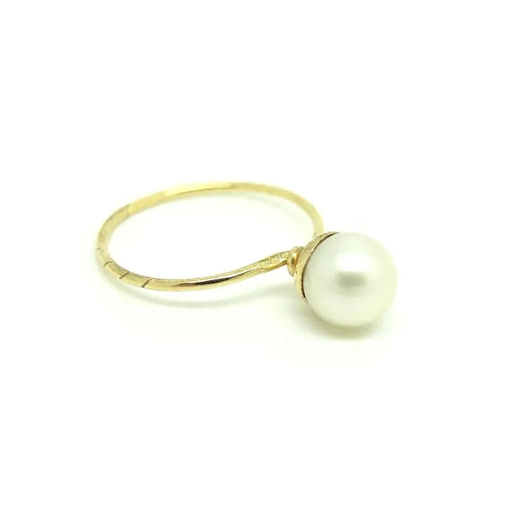 Antique Victorian 9ct Yellow Gold Pearl Conversion Ring