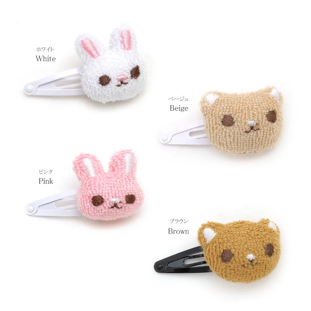 Baby Animal Plush Snap Clip