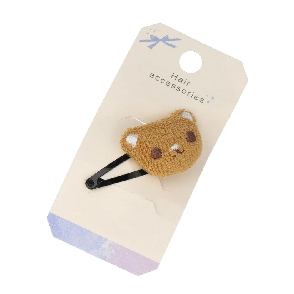 Baby Animal Plush Snap Clip