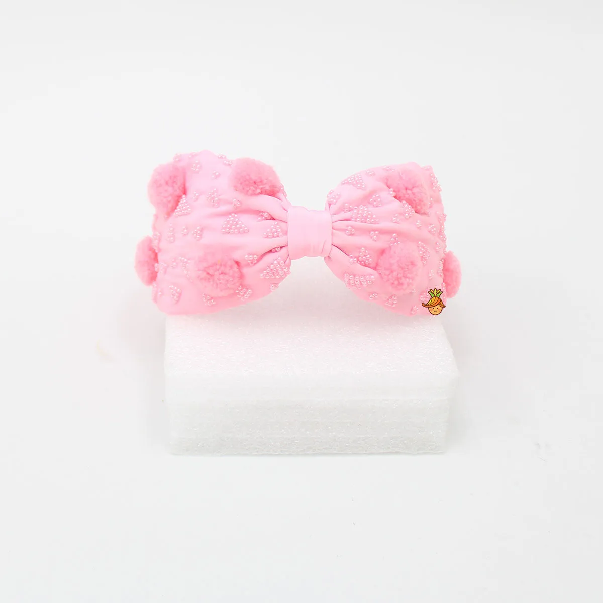 Baby Pink Pom Pom Hair Band