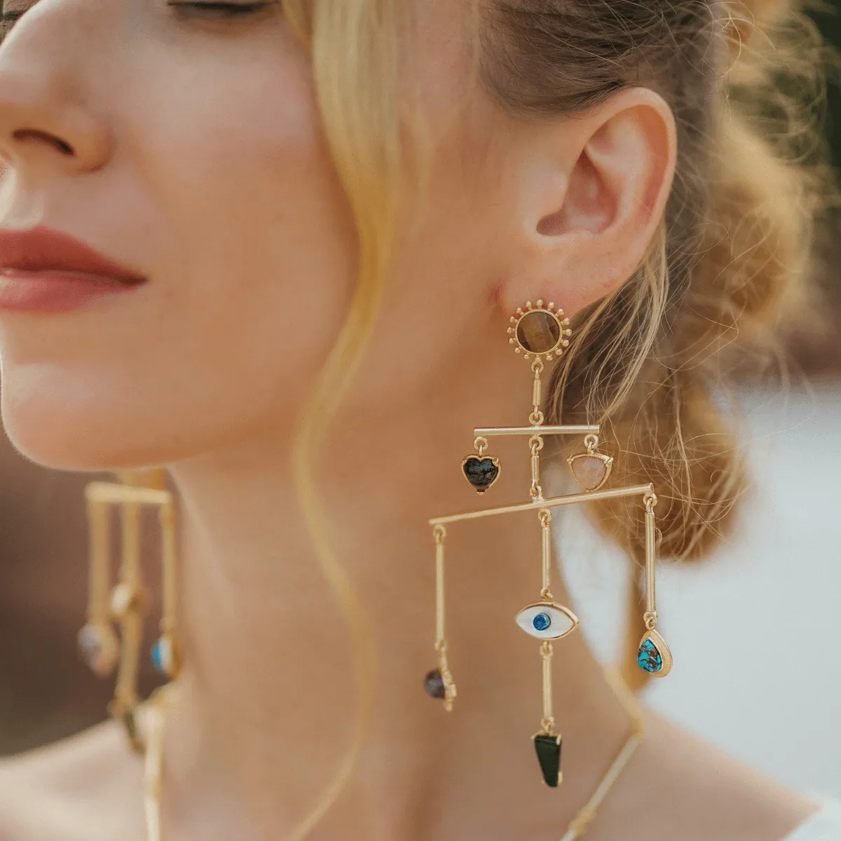 Balancing Act Statement Earrings