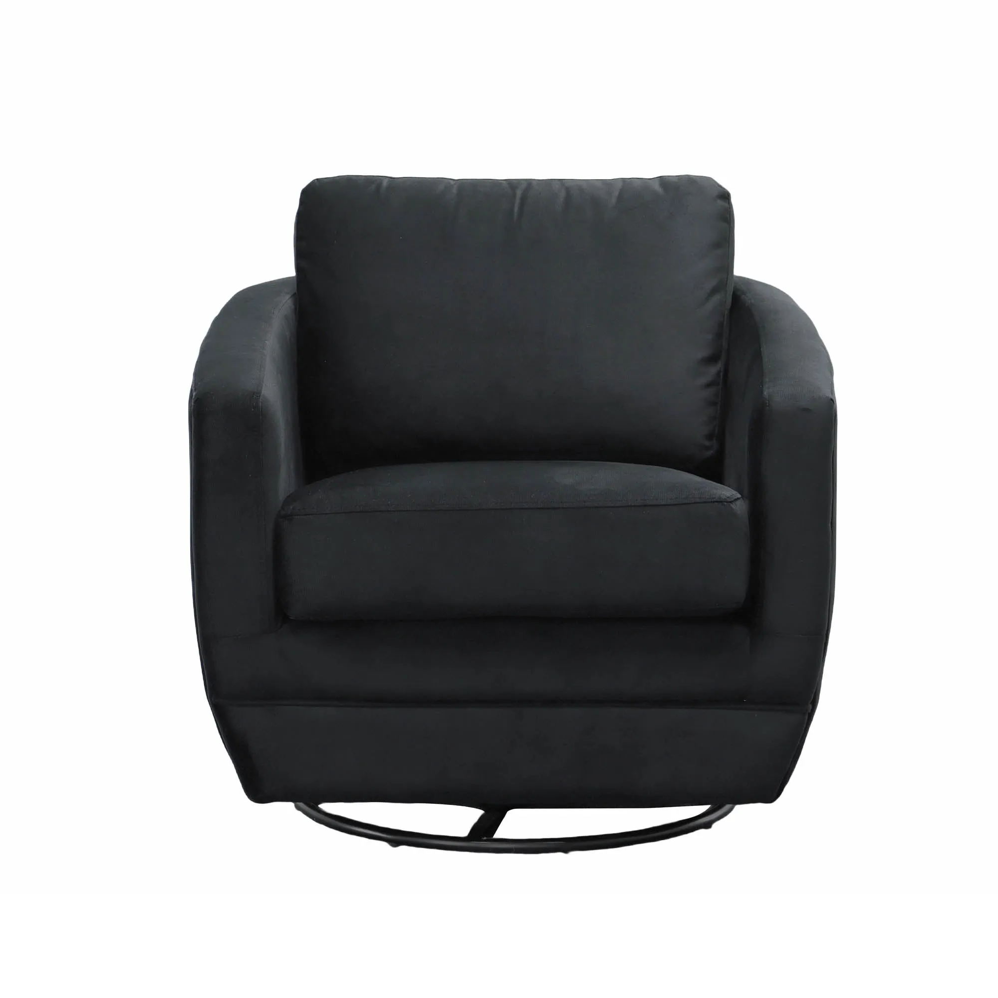 Baltimo Swivel Glider - Velvet Black