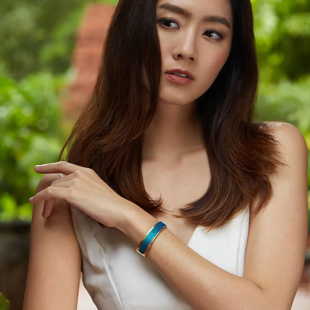 Bare Silk Cuff - Shophouse Teal