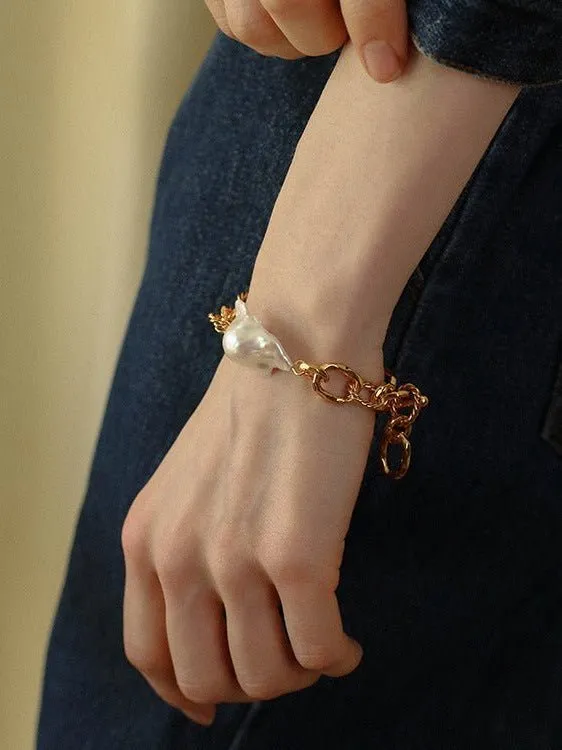 Baroque Chunky Chain Bracelet