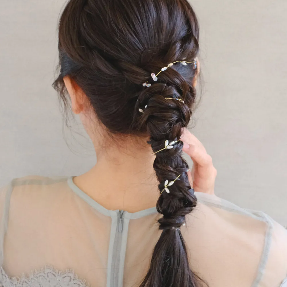 Bead Spray Flexible Wire Hair Vine