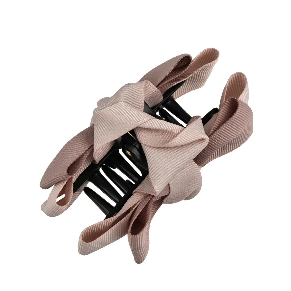 Bicolor Bow Claw Clip