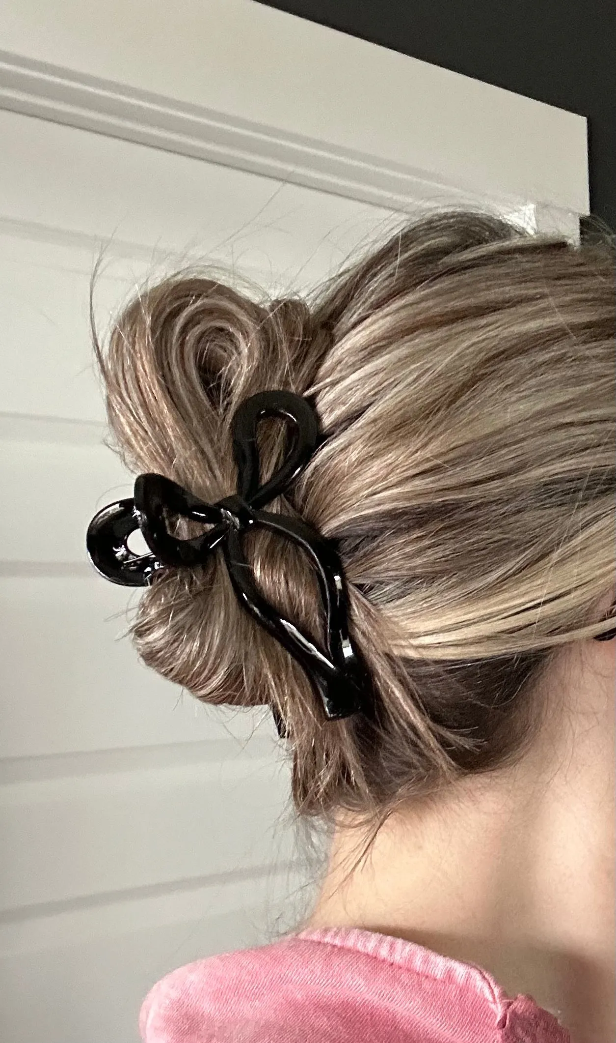 Black Large Bow Hair Clip