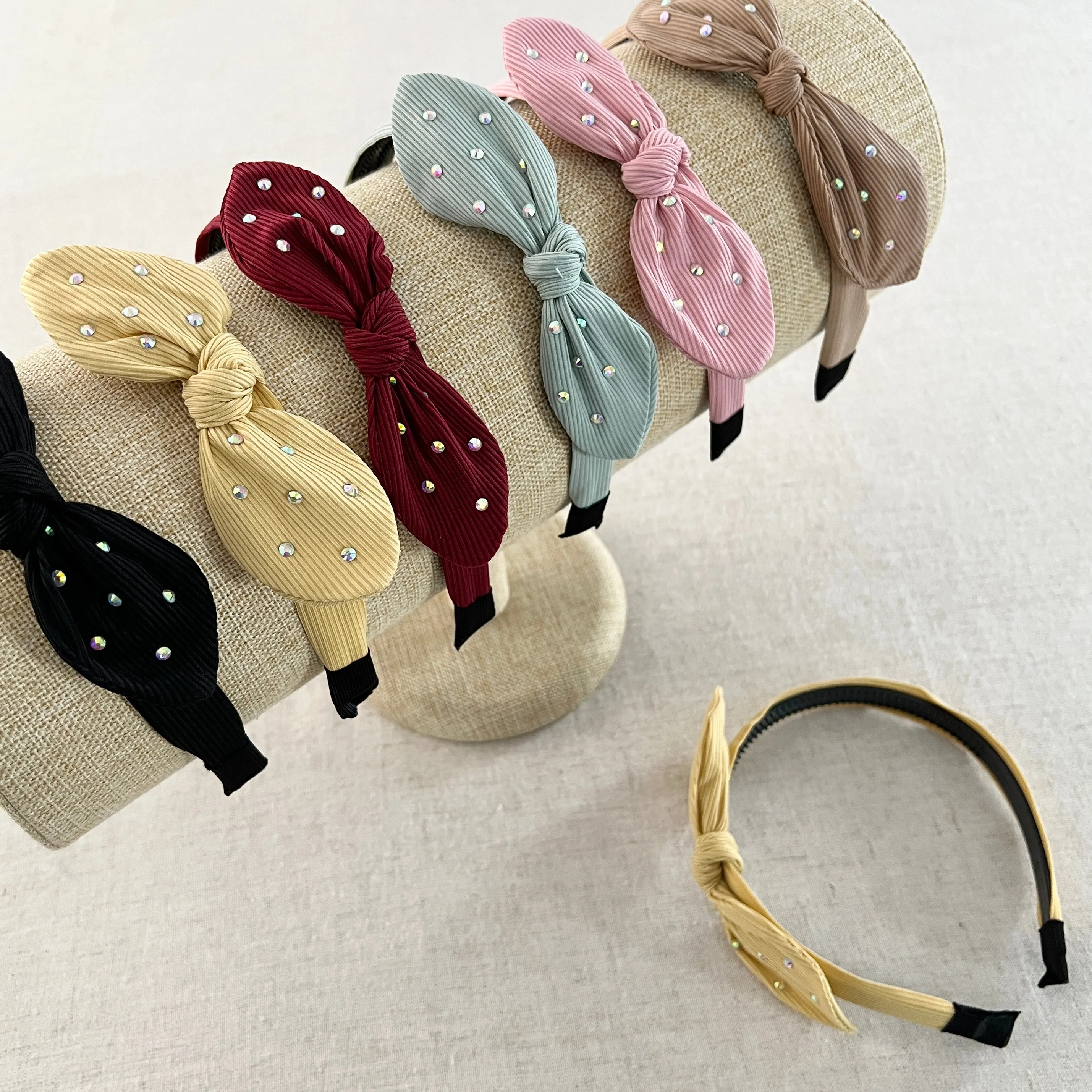 Bow Jewel Headband - Assorted