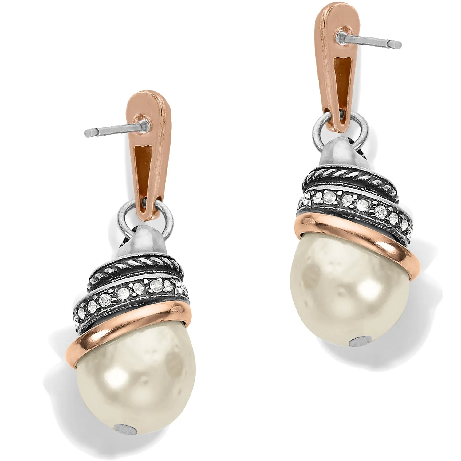 Brighton Neptune's Rings Pearl Teardrop Earrings