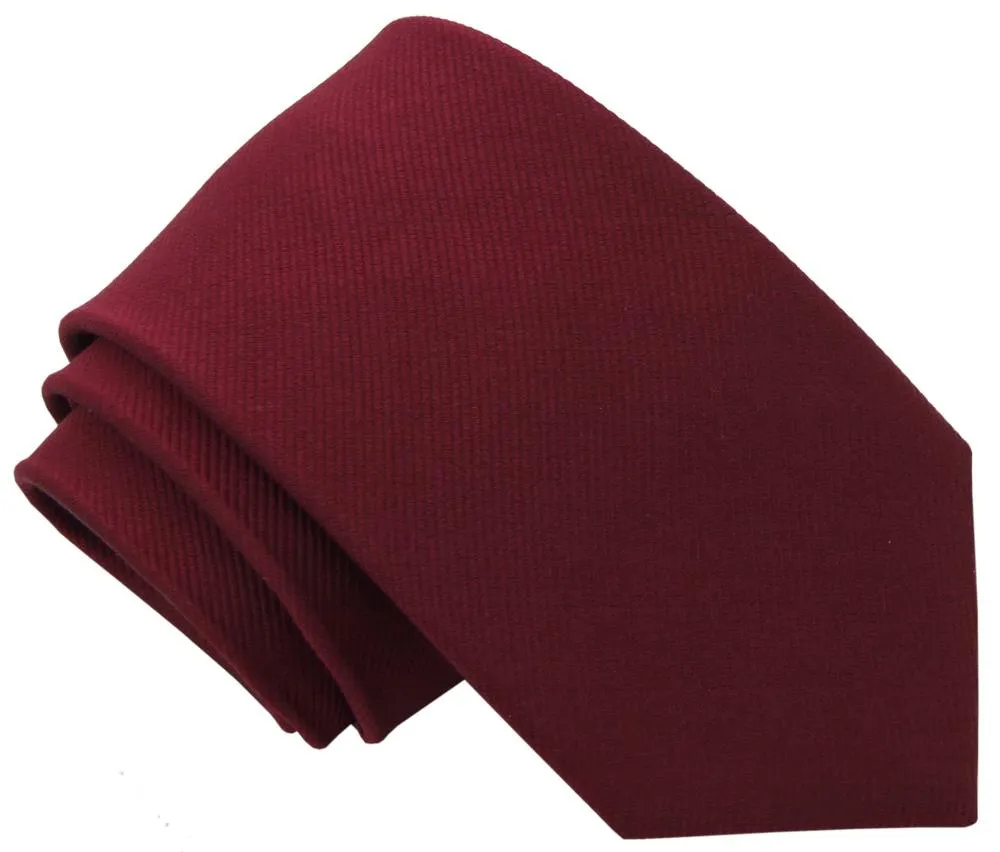 Elegant Burgundy Silk Tie for Wedding Occasions