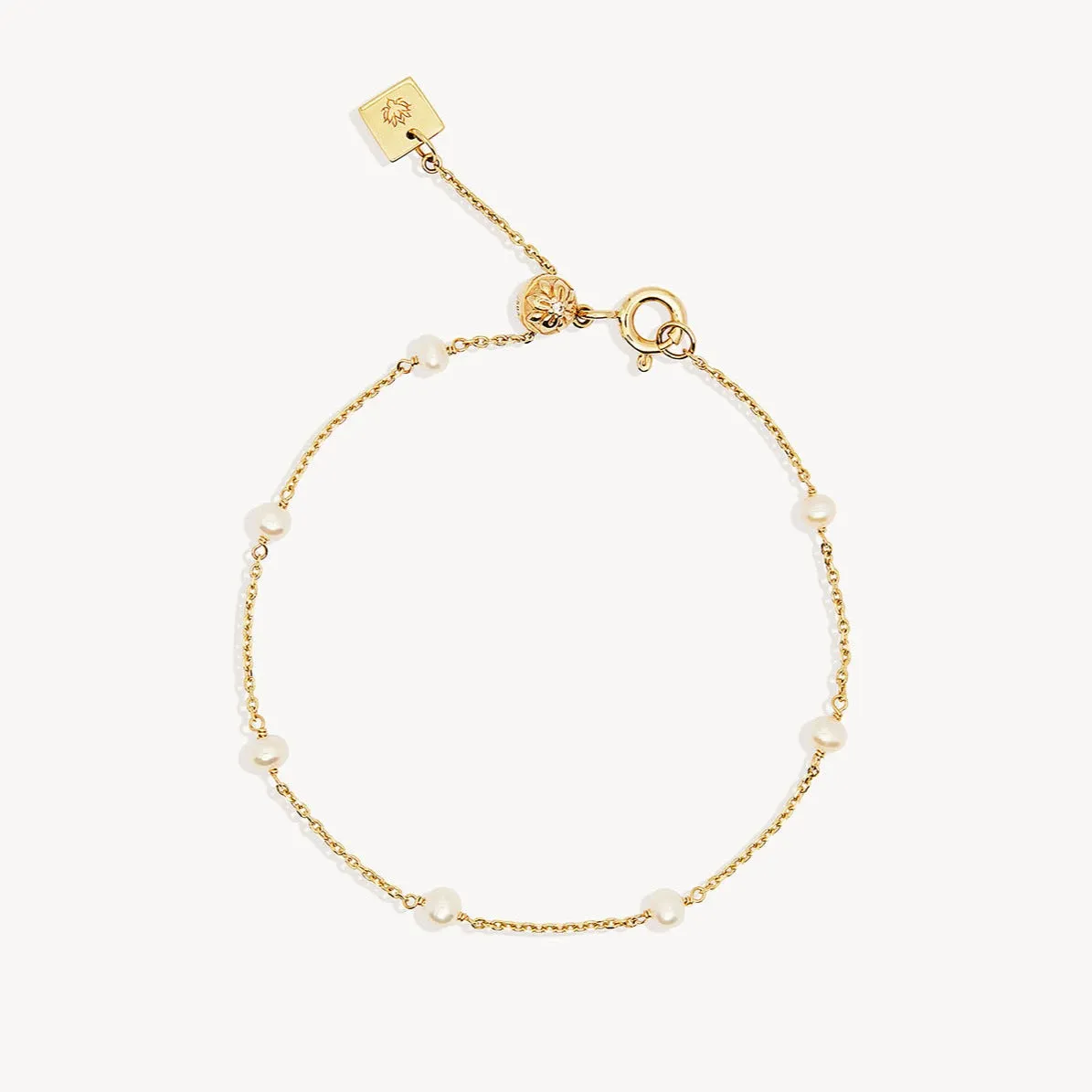 By Charlotte 14k Solid Gold Serene Pearl Bracelet