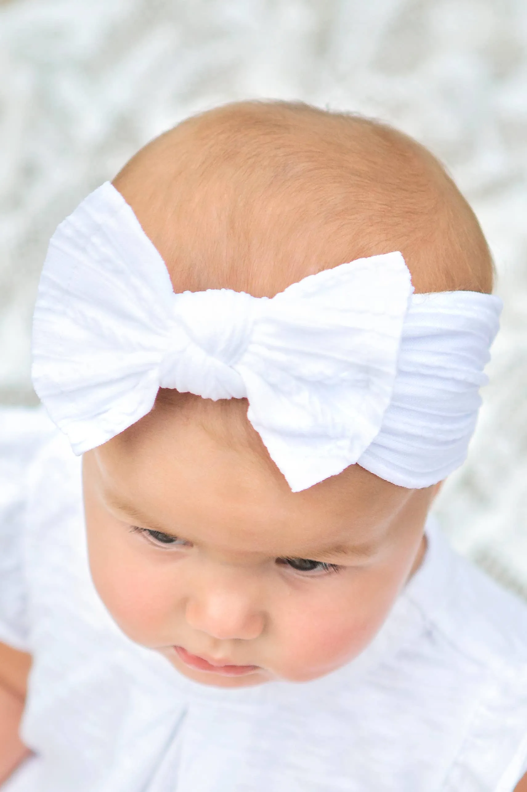 Cable Knit Bow Headband: Sand