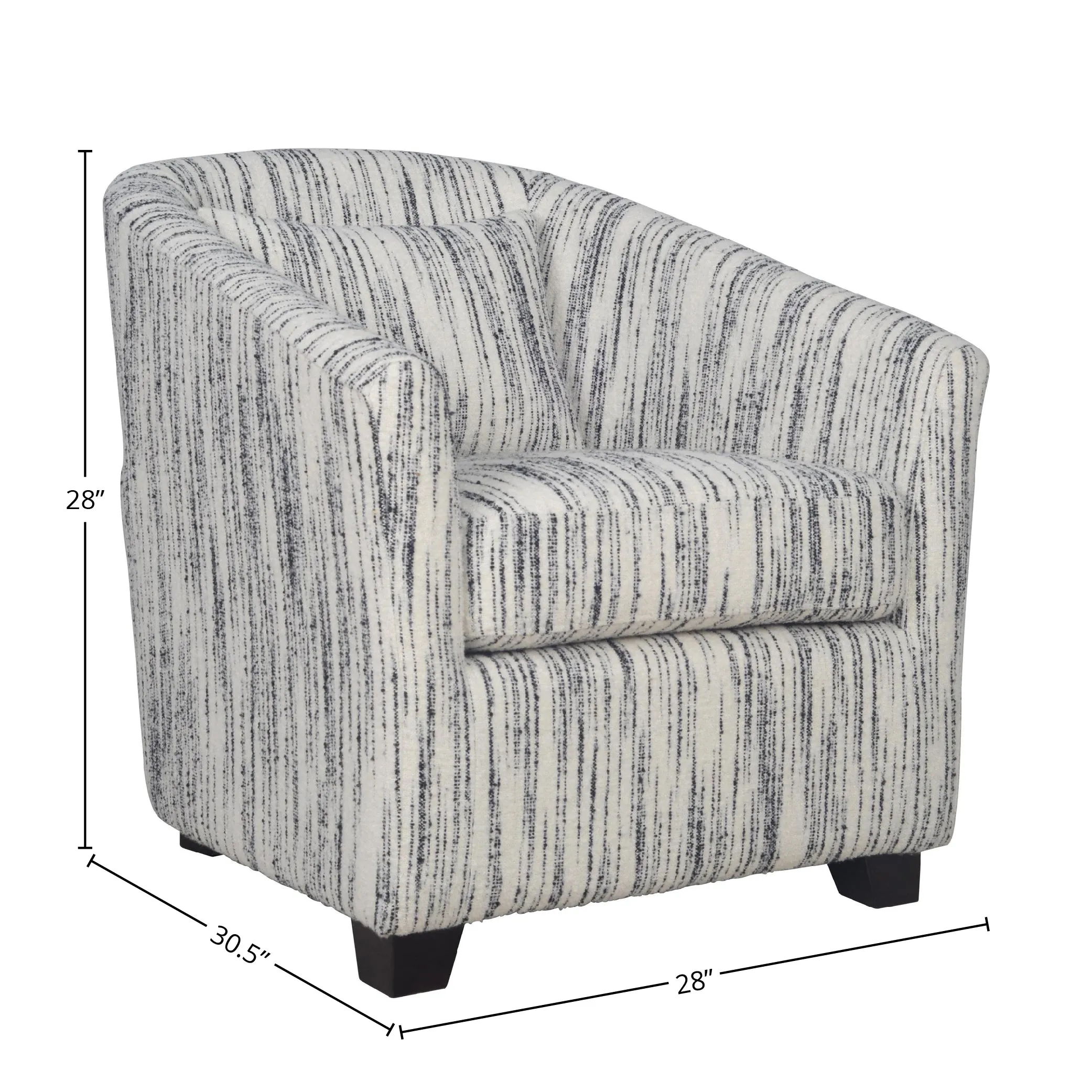 Carmen Club Chair -  White Birch