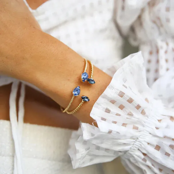 Caroline Svedbom Blue Petite Drop Bracelet