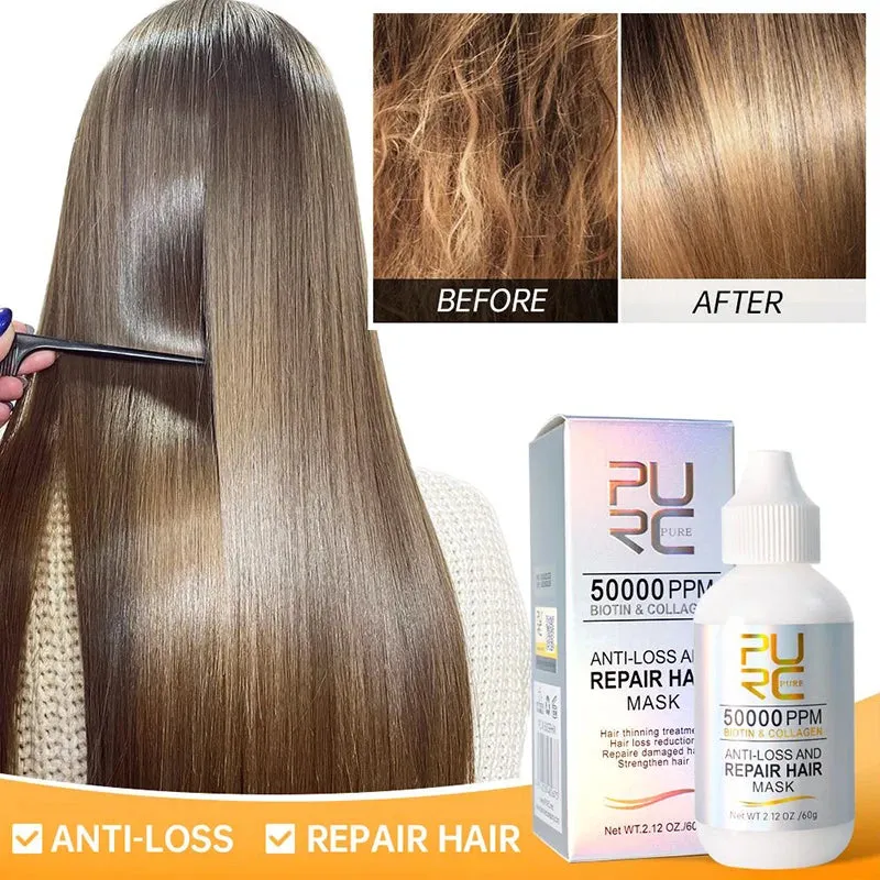 Collagen Hair Mask Biotin Hair Loss Treatment.