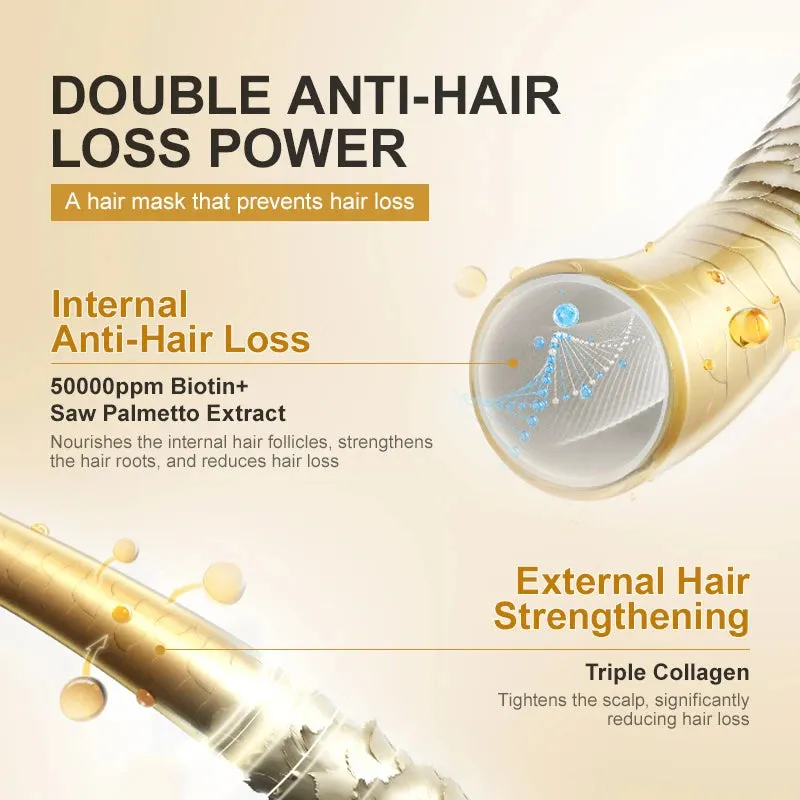 Collagen Hair Mask Biotin Hair Loss Treatment.