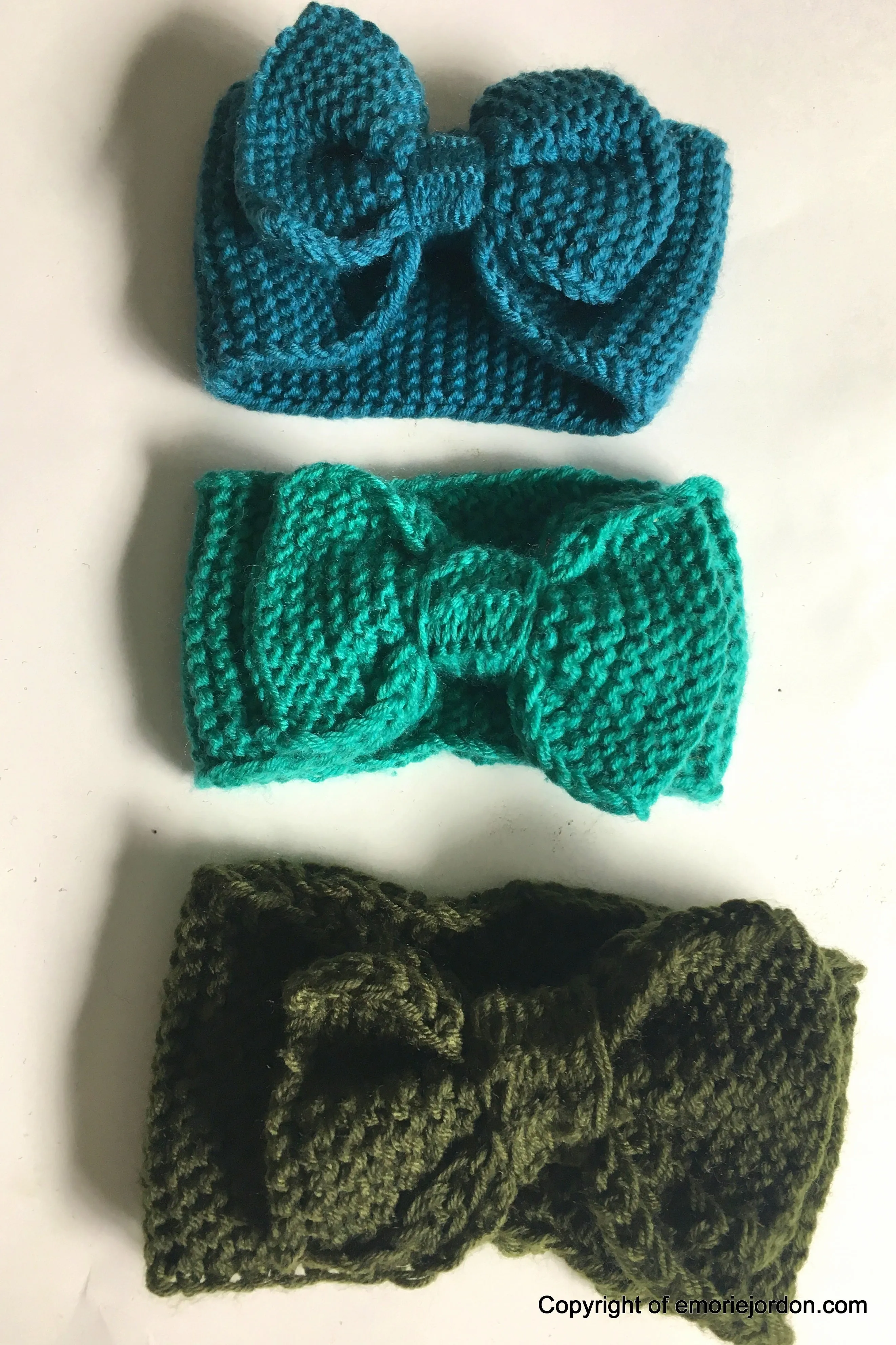 Crochet Bow Headbands/Earwarmers