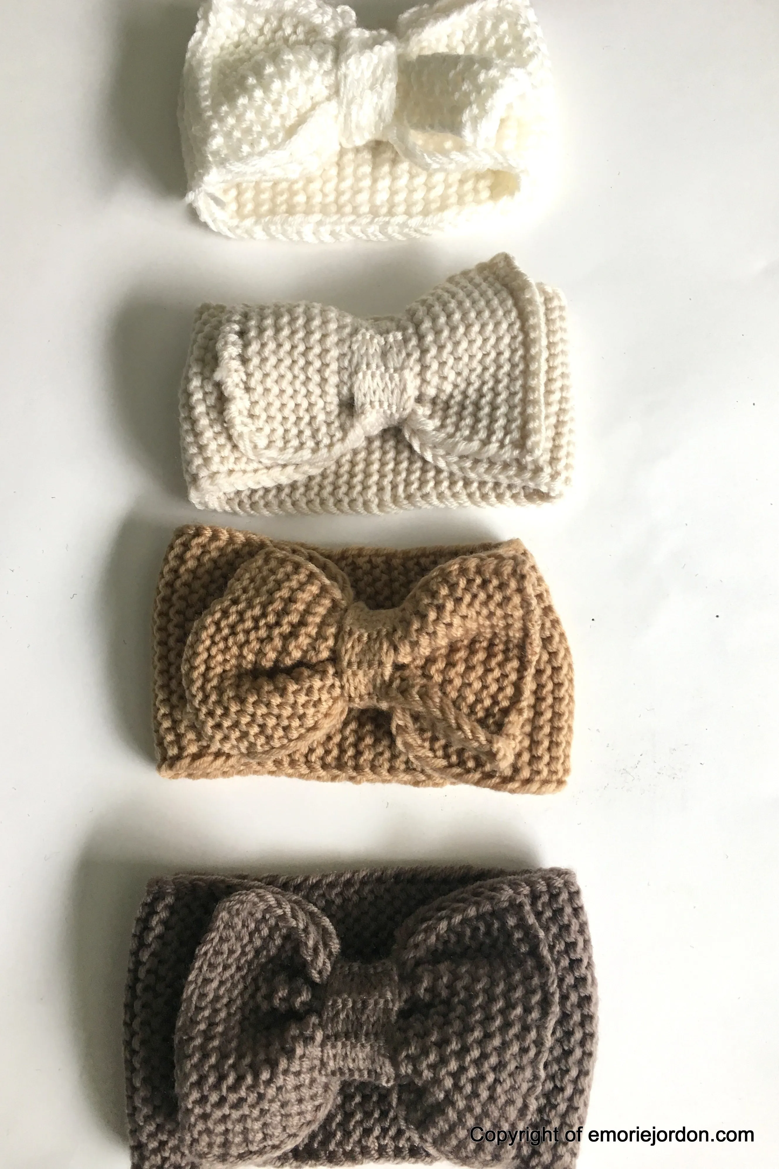 Crochet Bow Headbands/Earwarmers