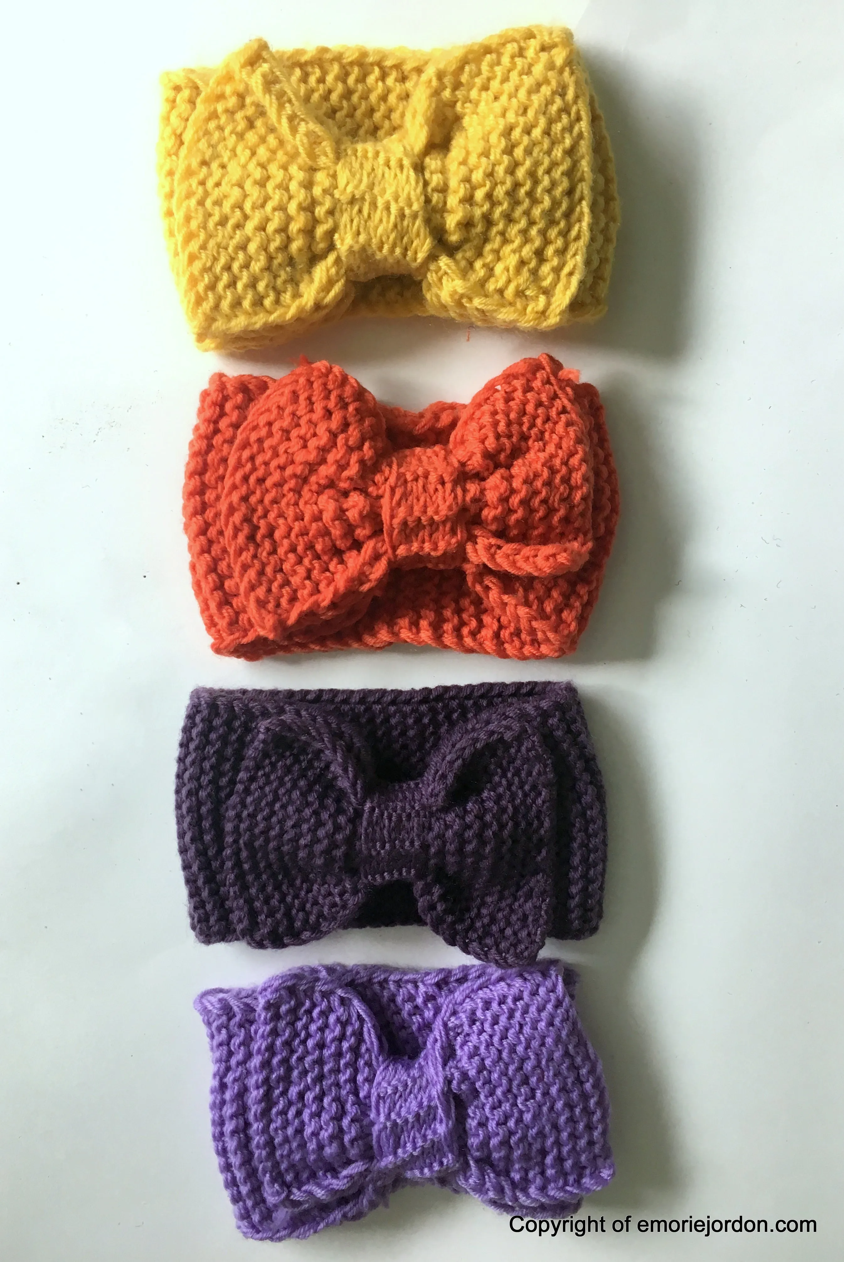 Crochet Bow Headbands/Earwarmers