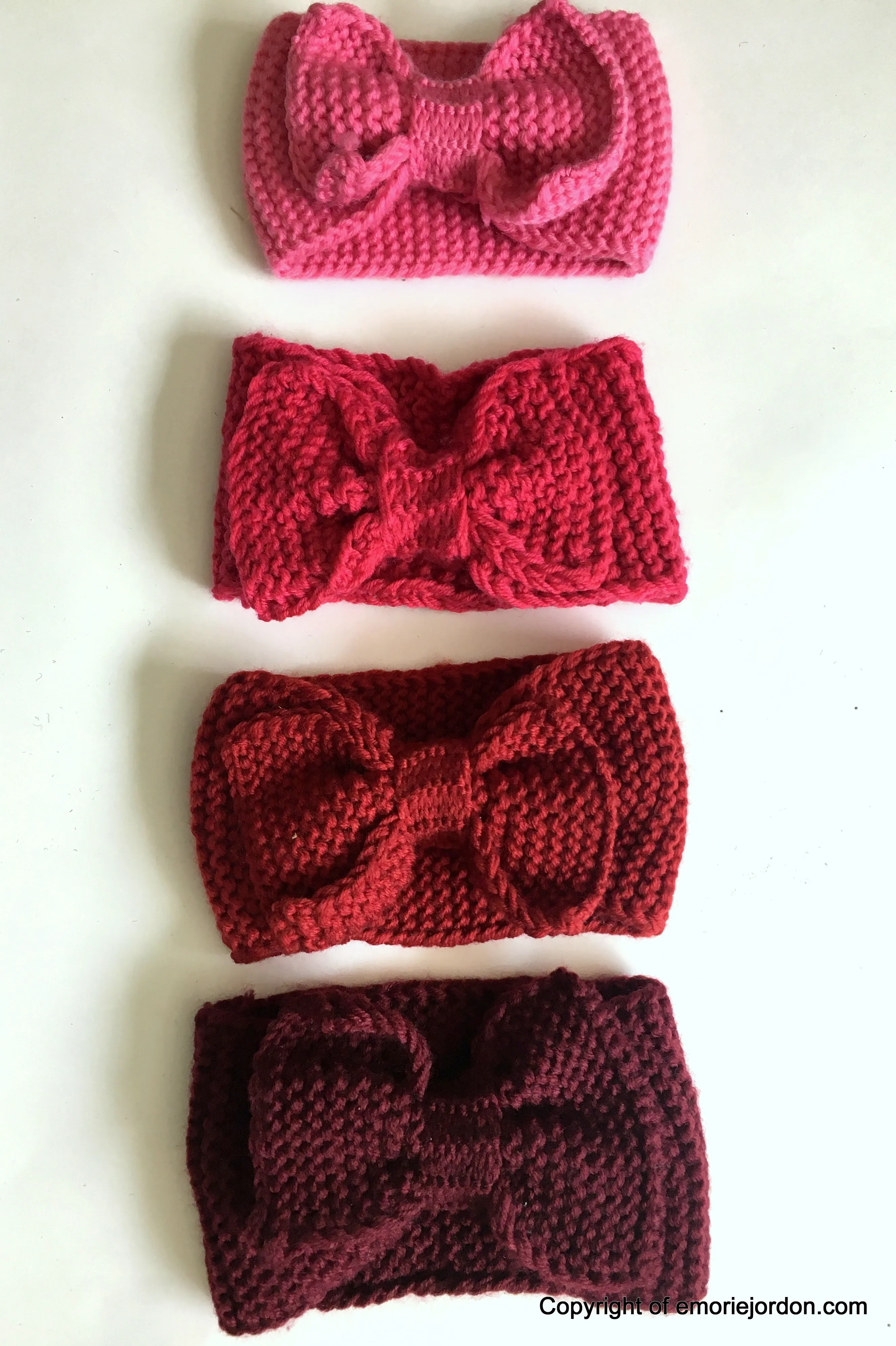 Crochet Bow Headbands/Earwarmers