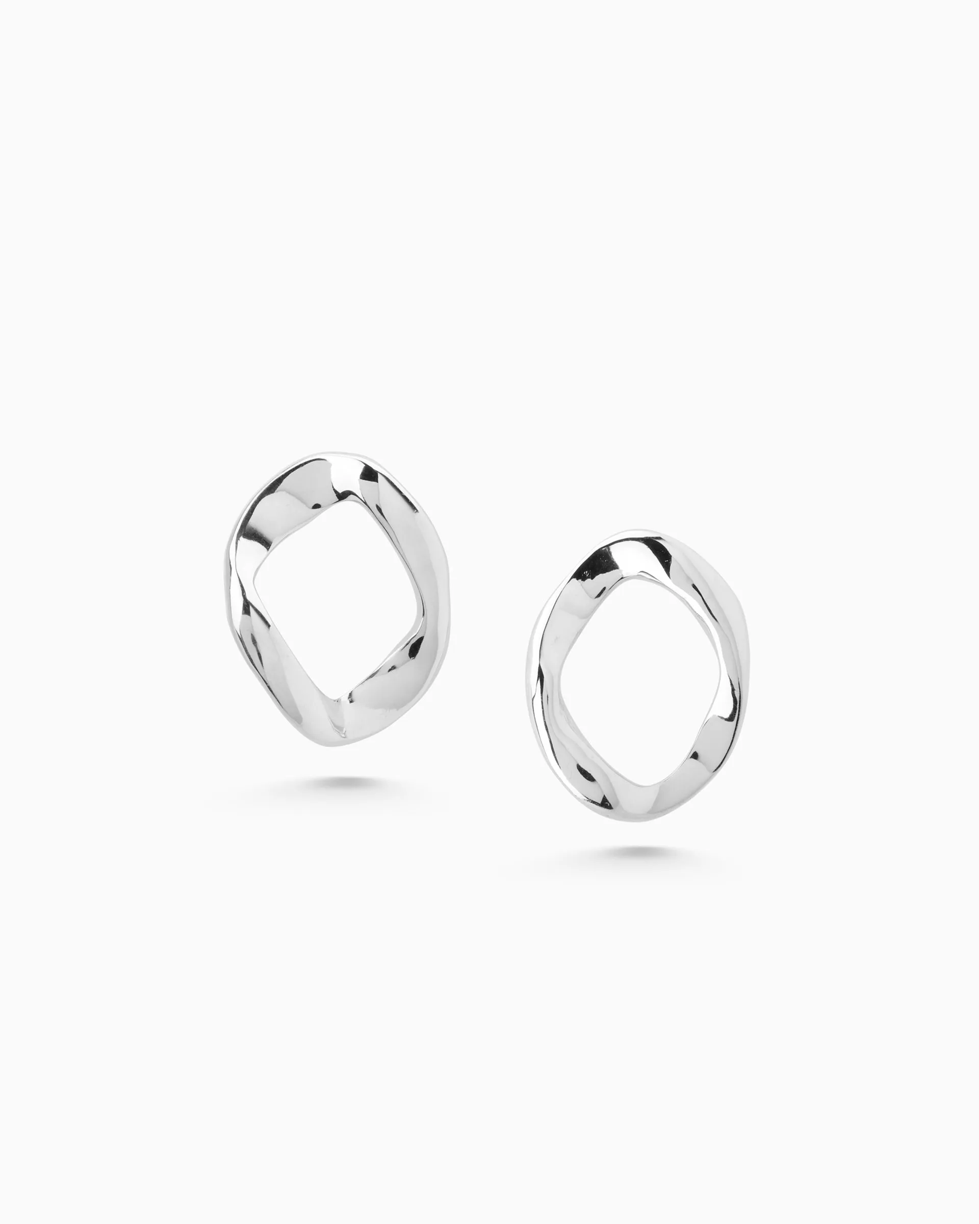 Curve Earrings Classic | Silver