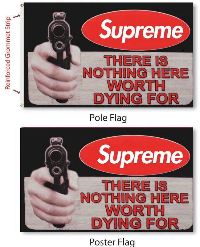 Custom Pole Flag,  Hem & grommet for pole installation  1 or 2 sided graphic