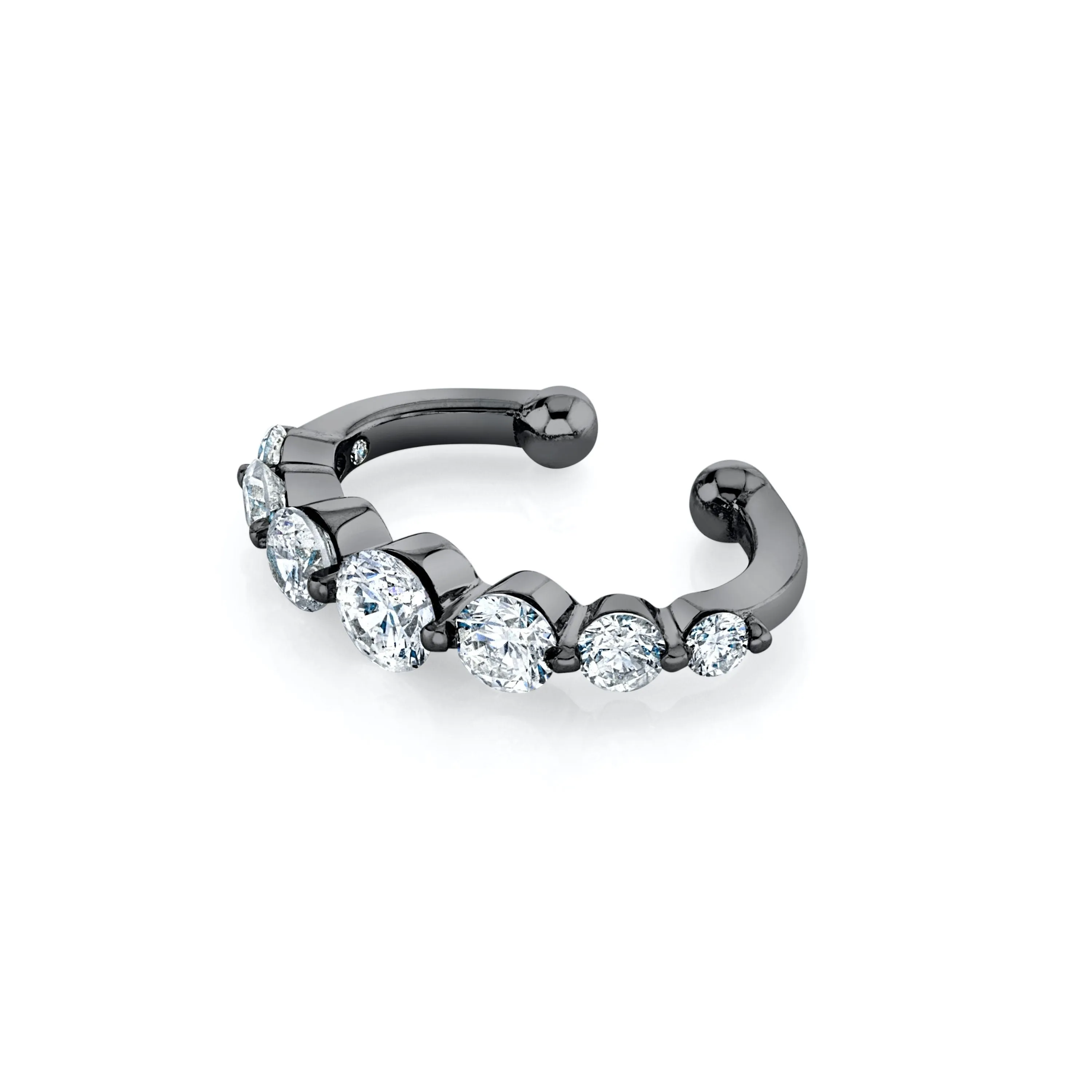 DIAMOND GRADUAL ROUND EAR CUFF