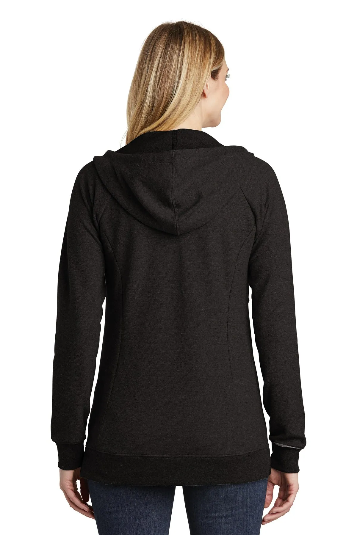 District Women's Perfect Tri French Terry Full-Zip Hoodie. DT456