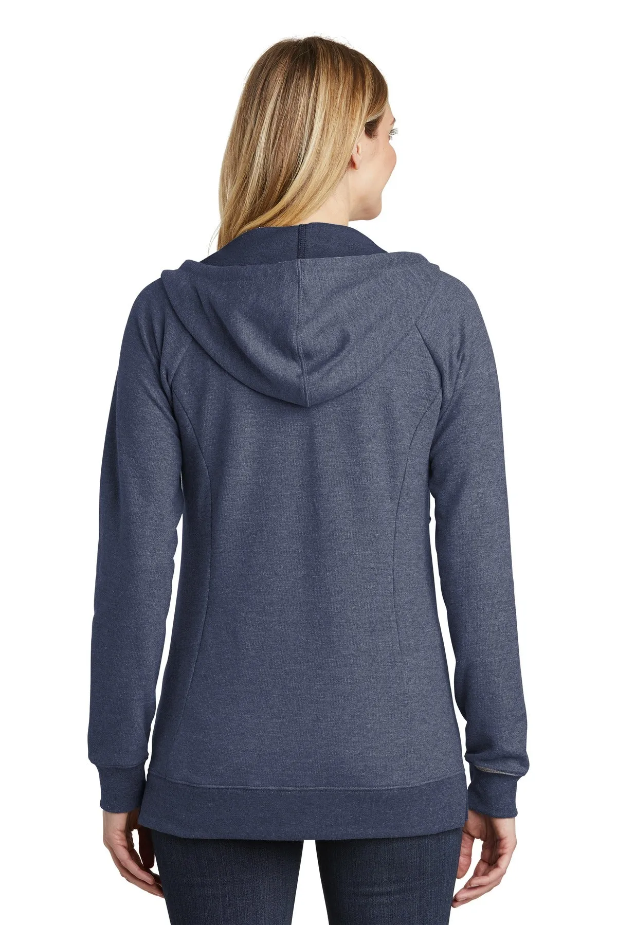 District Women's Perfect Tri French Terry Full-Zip Hoodie. DT456