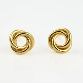 Double Knot Earrings in 9K Gold