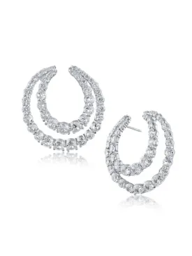 Double Open Circle Earrings