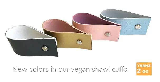 Double sided vegan shawl cuffs